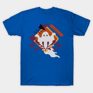 Halloween Ghost Abstract print art style T-Shirt